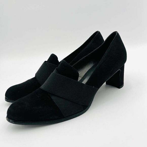 Stuart Weitzman Suede Black Pumps Size 9 - Picture 5 of 13